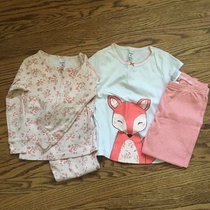 Girls spring carters pajamas sets size 4
